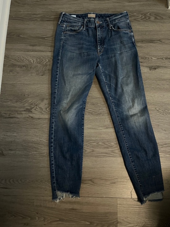 MOTHER Denim - MOTHER Blue Faded Waistband Jeans